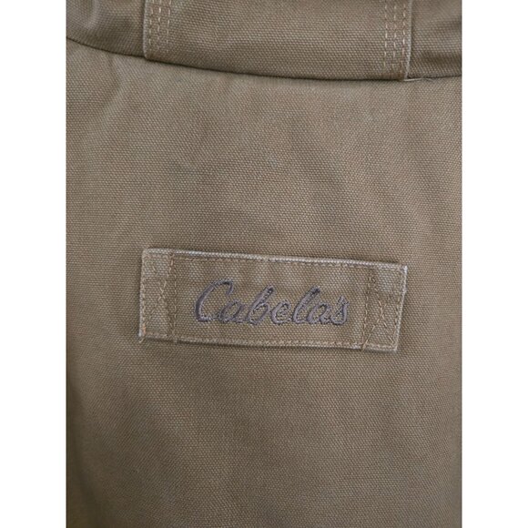 Cabelas XL Tan Hooded Canvas Jacket Workwear Chore coat outdoor rugged western - Picture 6 of 11